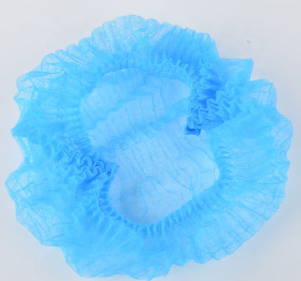 Cuffia da doccia di PE Nonwoven Disposable Head del cuoco della testa dei capelli dell'hotel