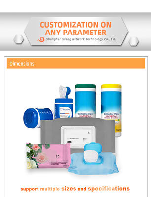 Strofinate bagnate del bambino organico biodegradabile 60gsm delicatamente che puliscono