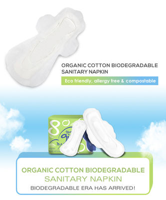 Signora femminile Napkin Sanitary Towel di periodo di igiene 150mm del cuscinetto mestruale organico del cotone di 100