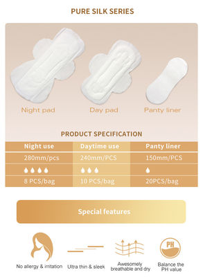 Tovagliolo sanitario mestruale di 140mm delle donne biodegradabili di signora Soft Sanitary Pad