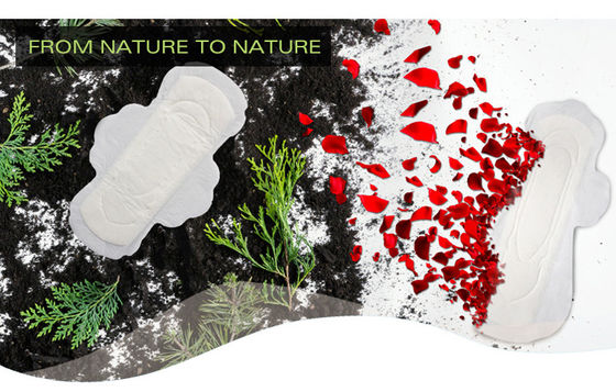 Pannolini eliminabili 320mm biodegradabili di signora Sanitary Pads Adult