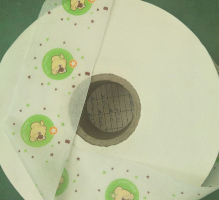 Film laminato PE posteriore non tessuto dello strato 18um 90um per i pannolini dei pannolini del bambino